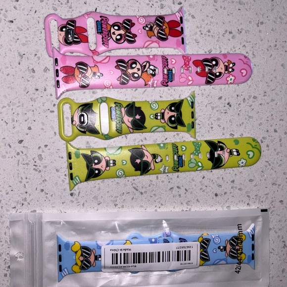POWERPUFF Girls Apple Watch Bands Bundle - Picture 2 of 2